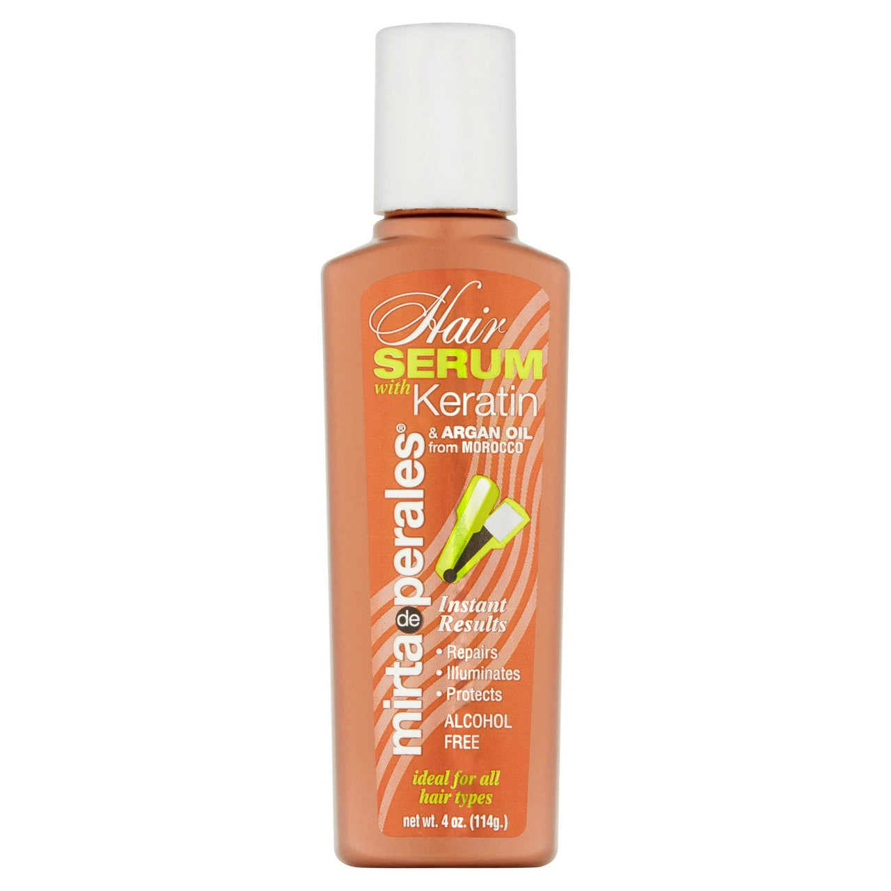 Mirta de Perales Hair Serum with Keratin and Argon Oil from Morocco, 4 Oz